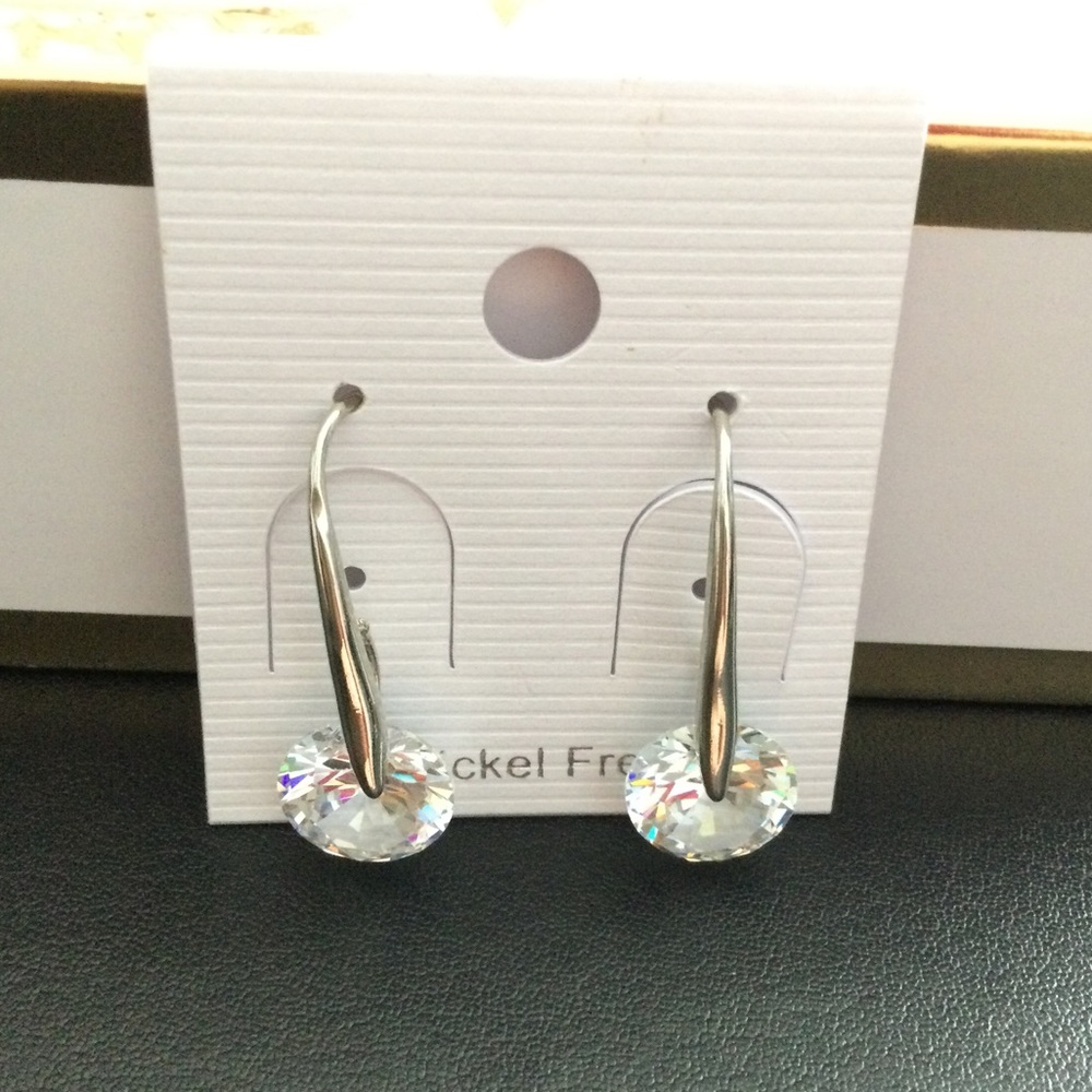 Nickel Free Swarovski Crystal Drop Earrings